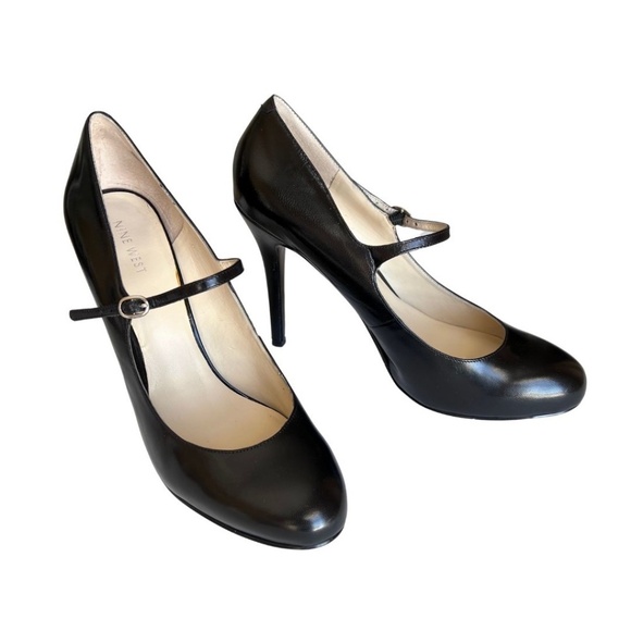 Nine West "Msknoitall" Black Mary Jane Heels Size 10 Includes Box - Picture 3 of 7
